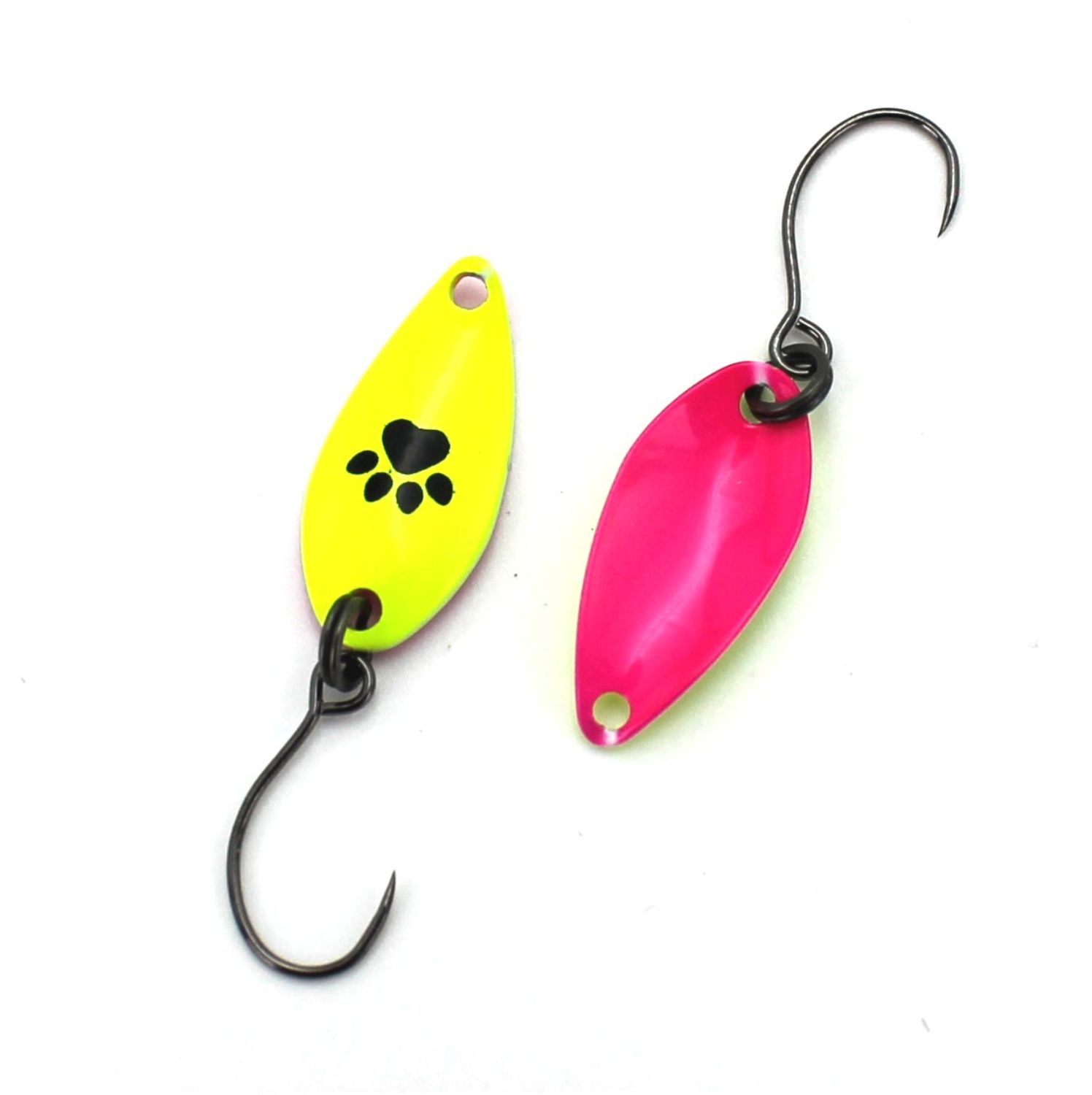 Micro Spoon Serie KURO By FABIO ZENI, White/Black: Giallo-Fuxia, Size: 0,9gr
