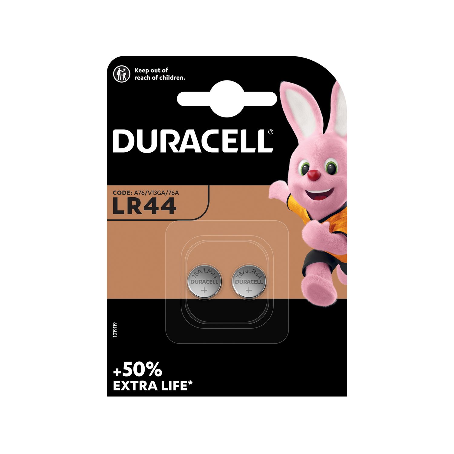 Duracell LR44 Button Batteries - 2 Pack