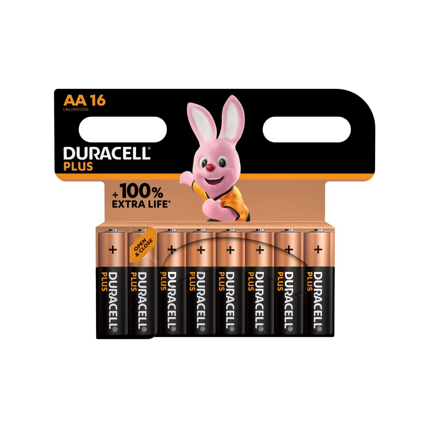 Duracell Plus AA Batteries - 16 Pack