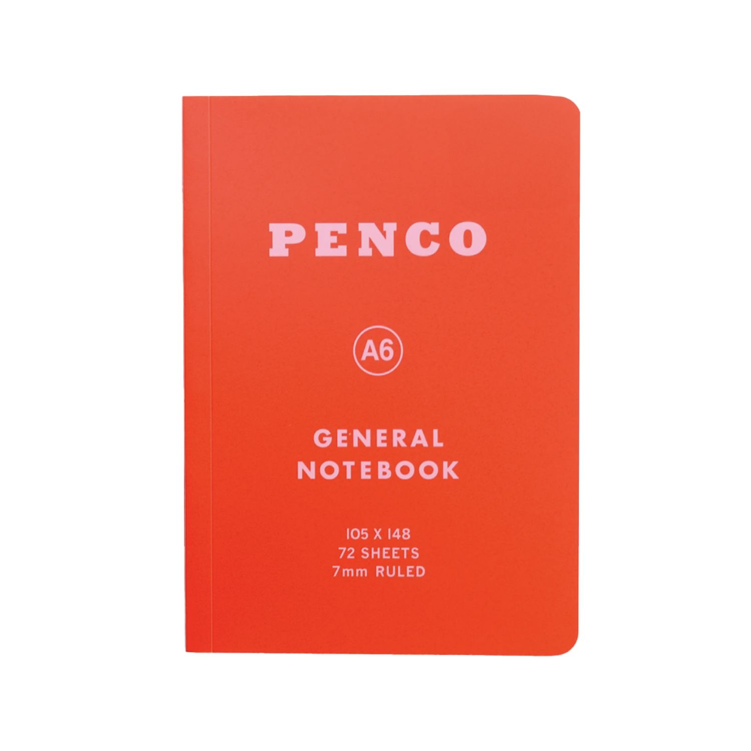Red Penco Soft PP Notebook (Ruled A6)