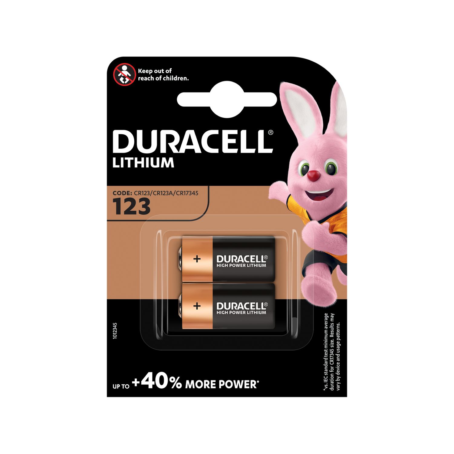 Duracell 123 Lithium Batteries - 2 Pack