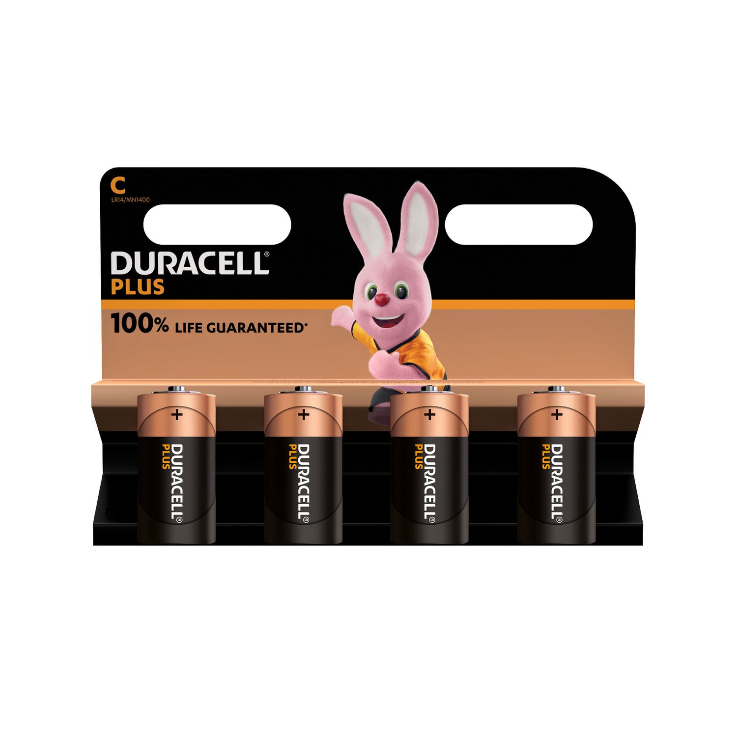 Duracell Plus C Batteries - 4 Pack