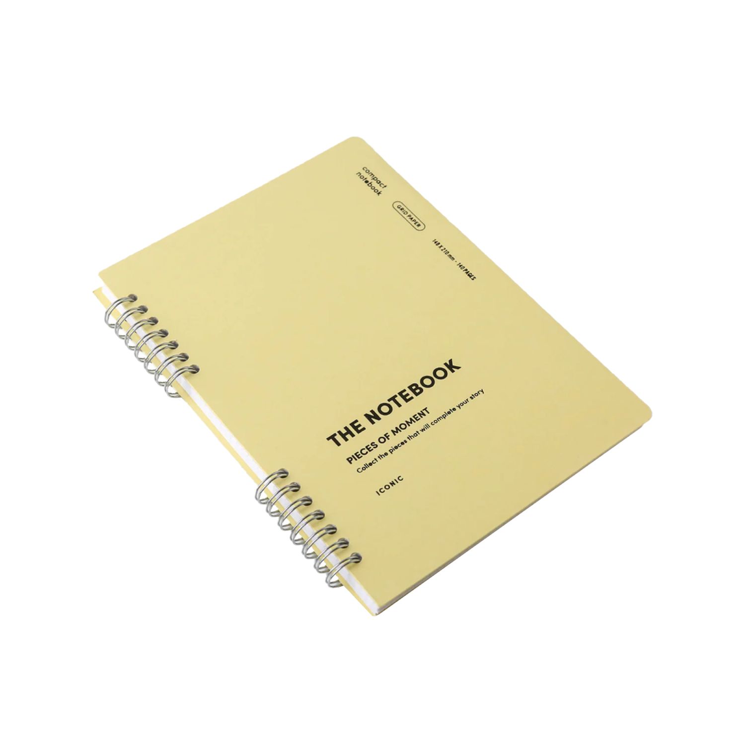 Lemon Yellow Iconic Compact Notebook [Grid A5]