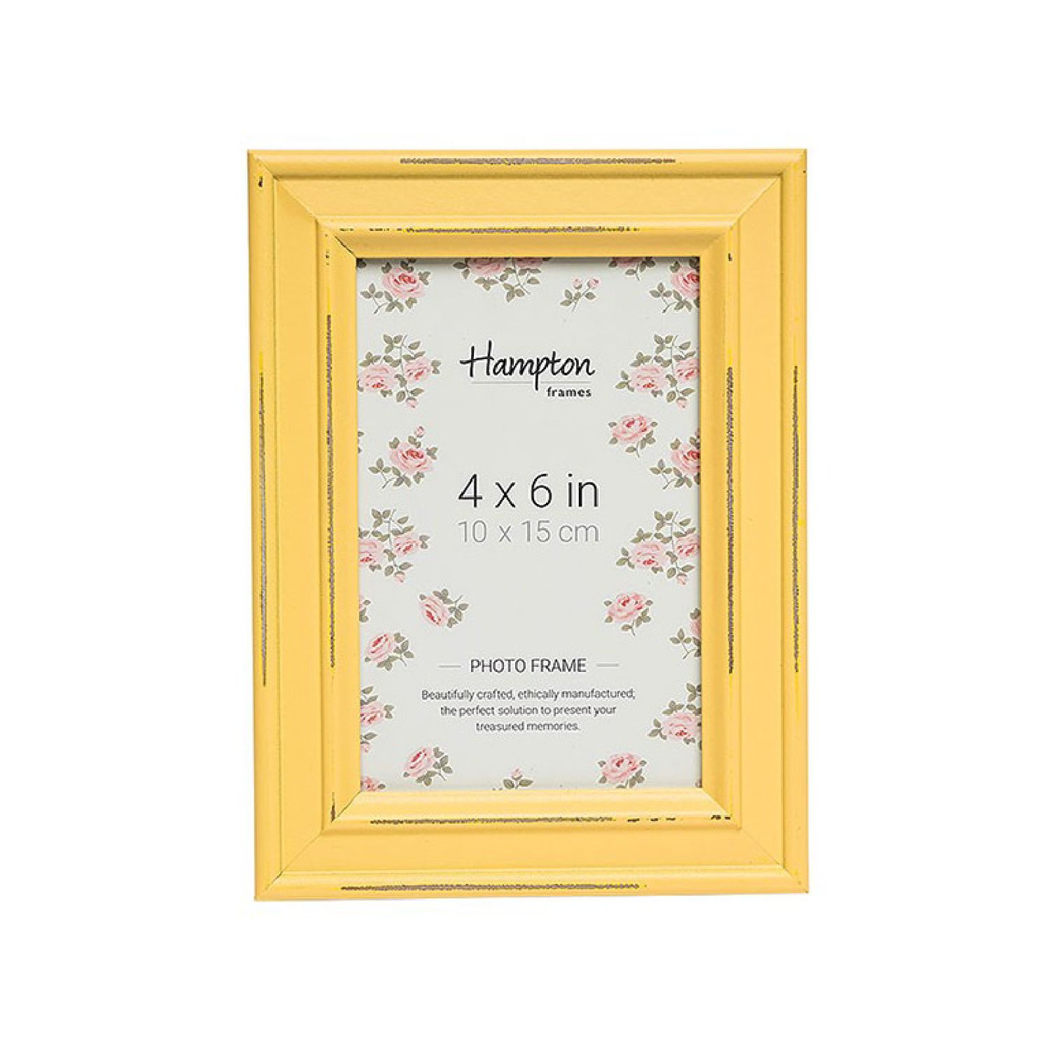 Yellow Paloma Distressed Frame (4x6)