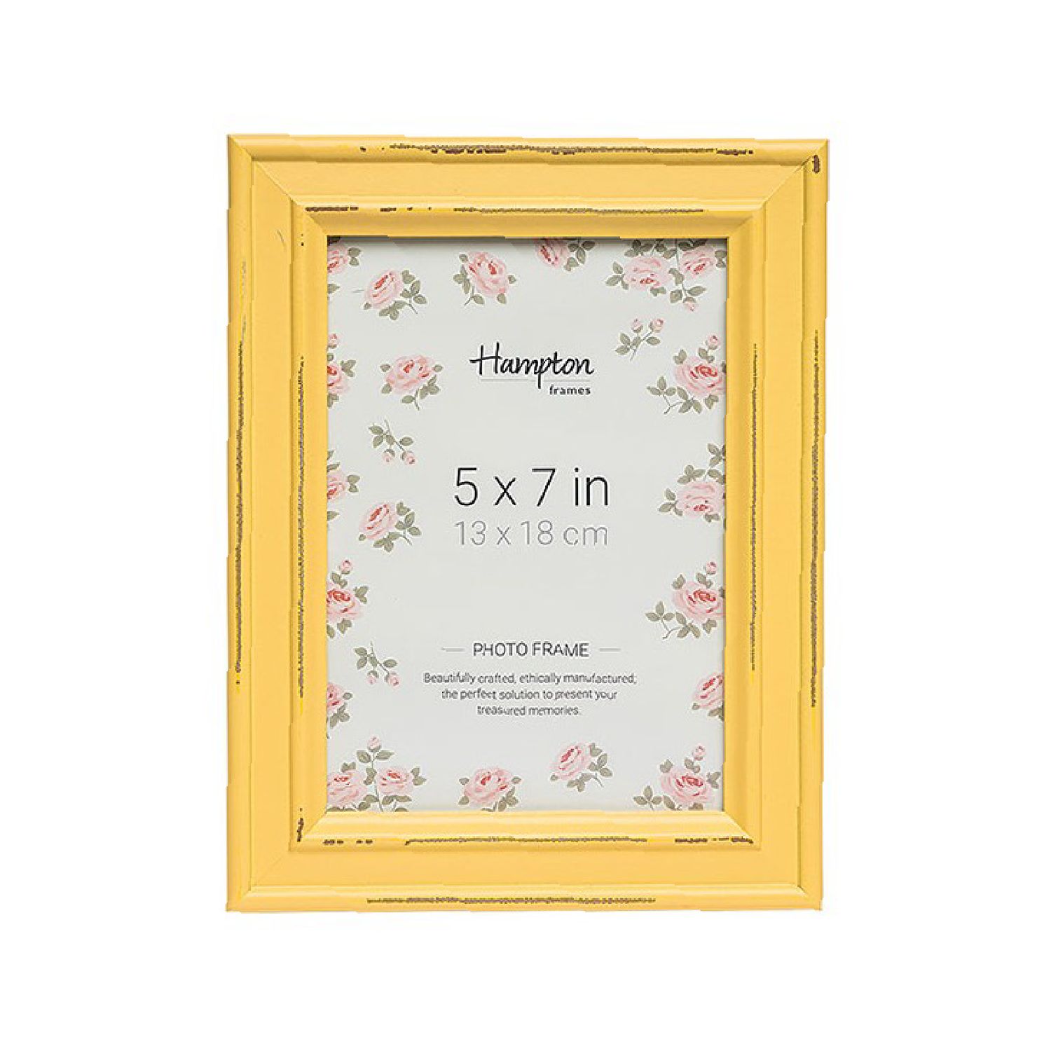 Yellow Paloma Distressed Frame (5x7)