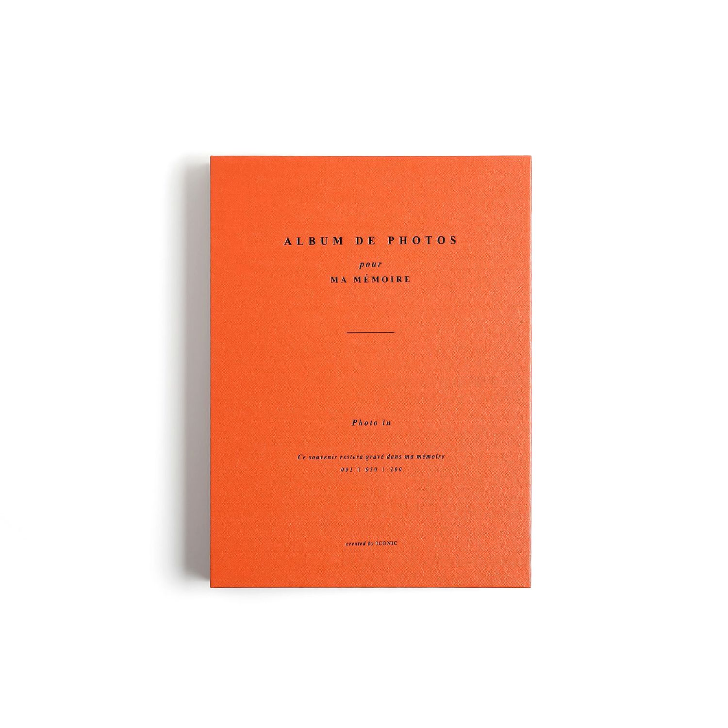Retro Orange Iconic Photo Album (4x6)