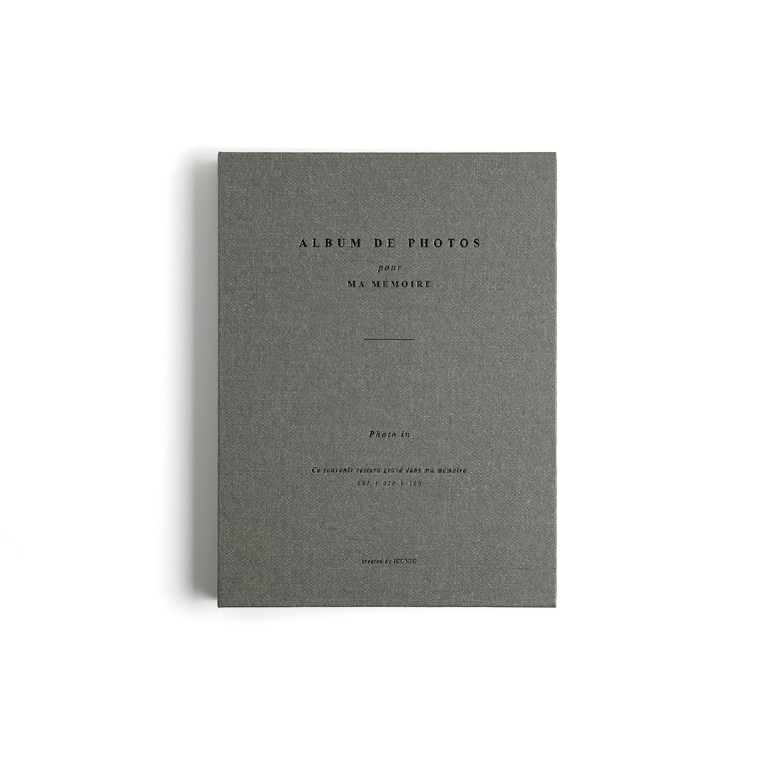 Khaki Grey Iconic Photo Album (4x6)