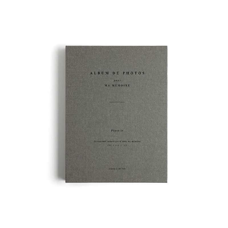 Khaki Grey Iconic Photo Album (4x6)