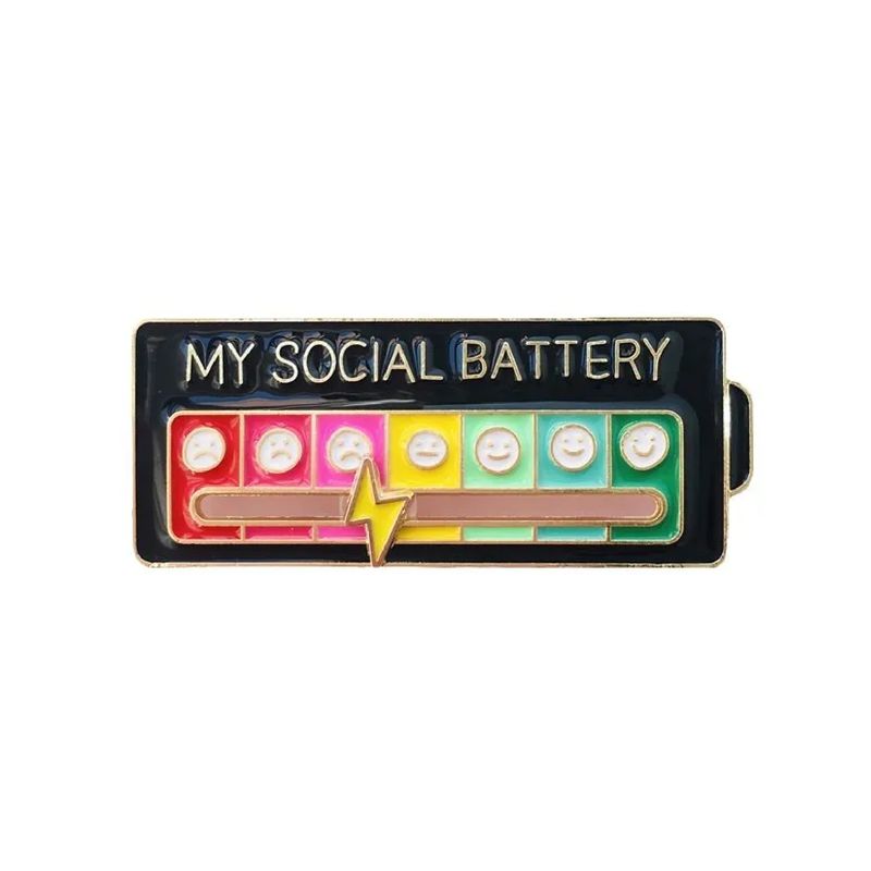 Social Battery Badge