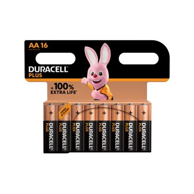 Duracell Plus AA Batteries - 16 Pack