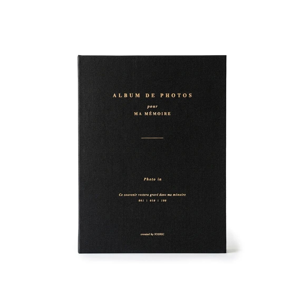 Iconic Photo Album - Black - 4x6
