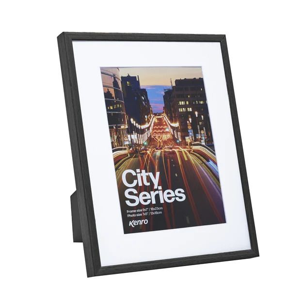 City Series Frame, Colour: Black, Size: A3 (A4 Mount)