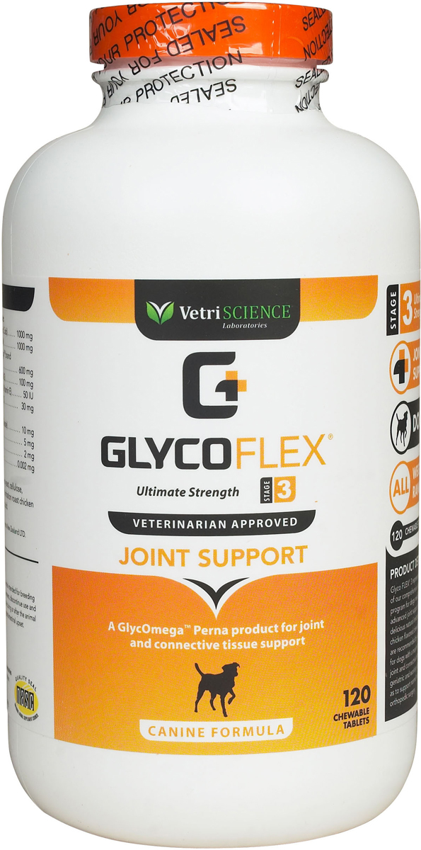 Glyco Flex-3, жевательные таблетки, для собак, уп. 120 таб.