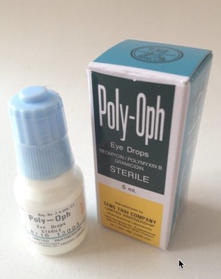 Poly-Oph Eye Drops - капли для глаз, Тайланд