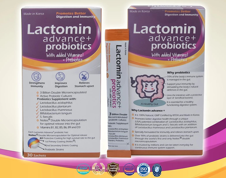 Lactomin Advance+ Probiotic (30 Sachets)
*pre order*