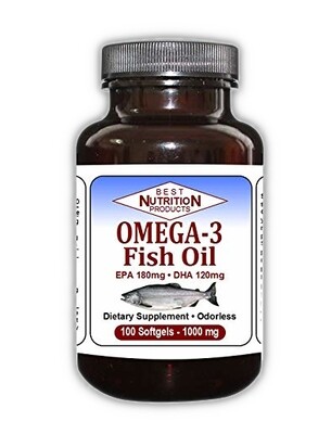 BEST NUTRITION OMEGA-3 FISH OIL 1000MG - (100 softgel) 
