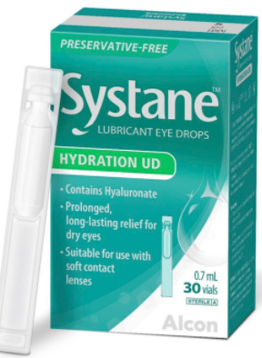 Systane Hydration UD Eye Drops 0.7 ml (30s) Exp 2026