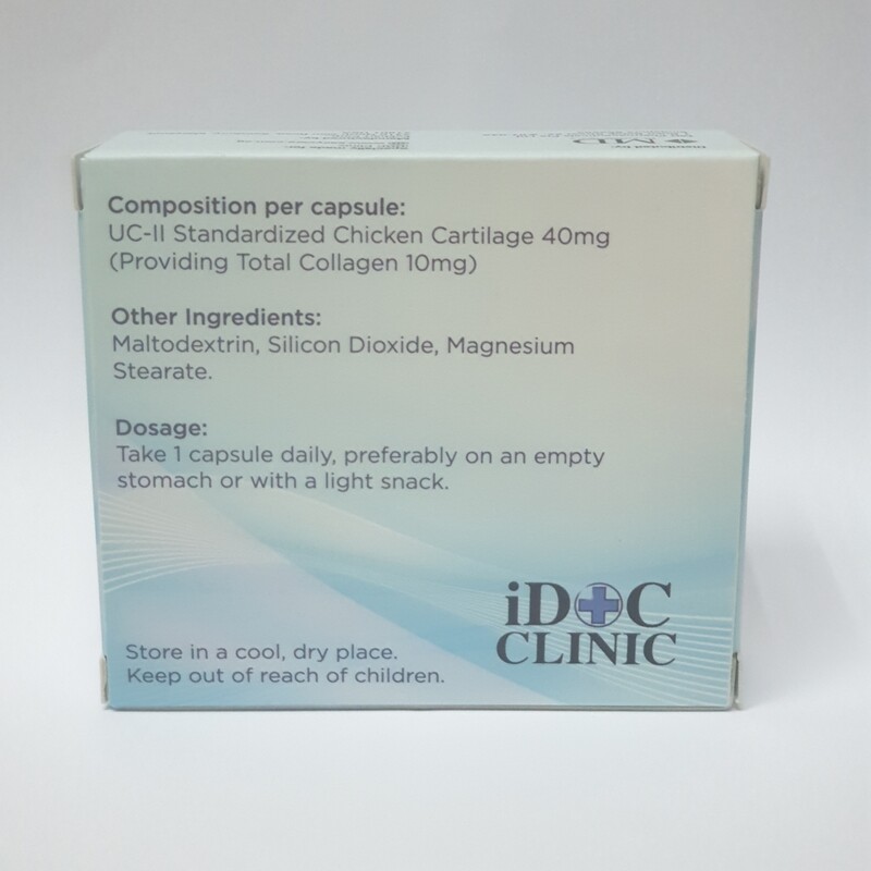 iDOC UC-ll® Joint Supplement (30 capsules)
(exp : Jun 2025)