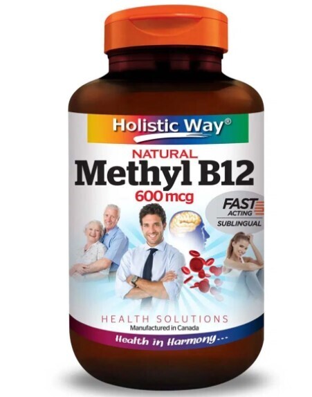 Holistic Way Natural Vitamin B12 600mcg