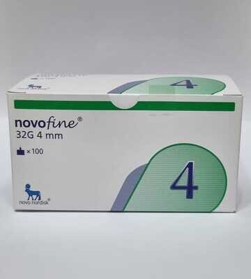 NOVOFINE Syringe, Insulin, Disposable Pen Needles 32G Needle, 4mm