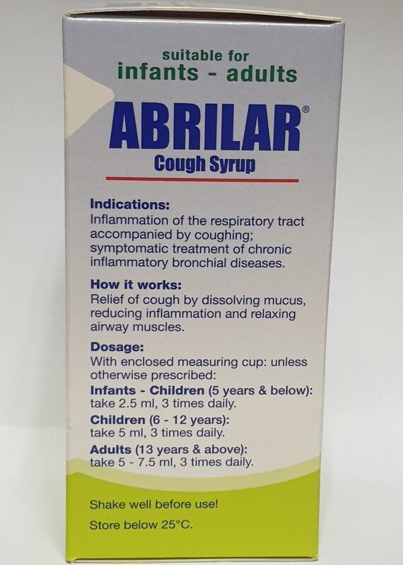 Prospan/Abrilar Cough Syrup (100 ml)