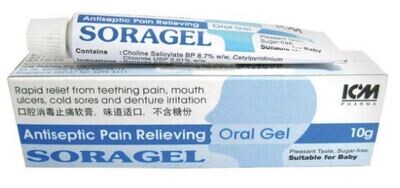 Soragel Antiseptic Pain Relieving Oral Gel 10g