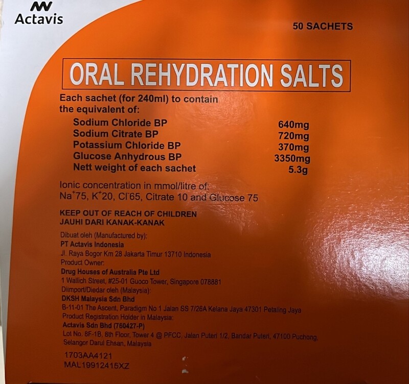 Oral Rehydration Salts (10 packets)