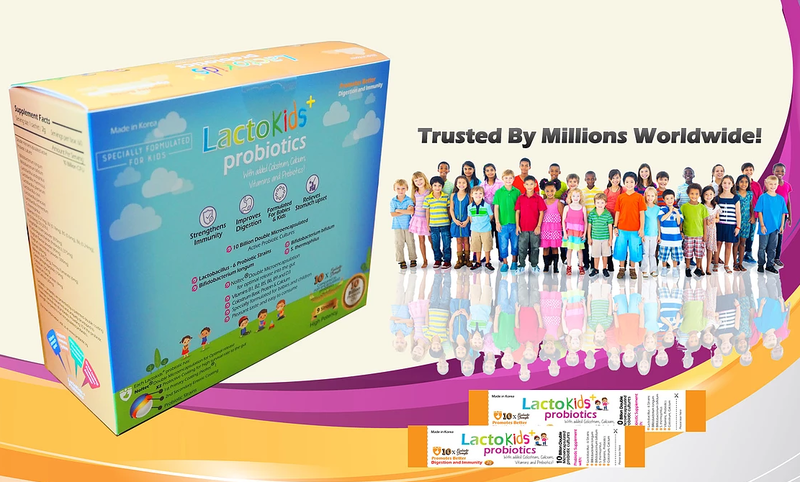 LactoKids+ Probiotic (60 Sachets)