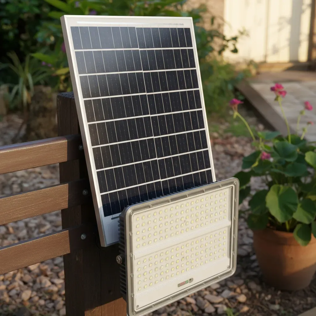 Reflector con Panel Solar 500w  BATERÍA 35AH! Control Remoto. Interior o Exterior