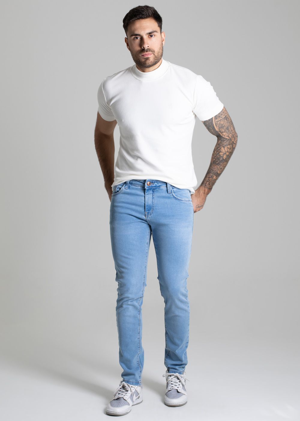 Sawary Skinny Jeans- Cerulean Blue, Comfortable and Stylish