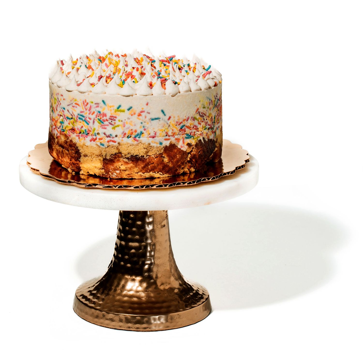 Vainilla Funfetti Ice Cream Cake (vanilla cake base)