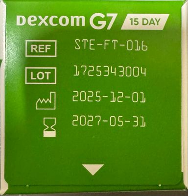 Sell Dexcom G7 15 Day STE-FT 016 Sell Dexcom G7 15 Day STE-FT 016