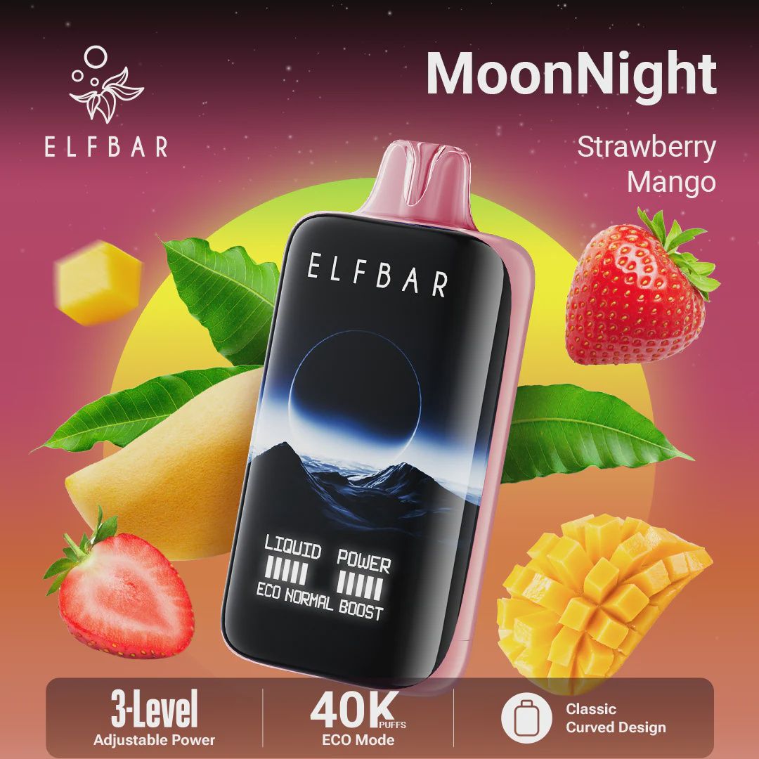 Elf Bar - MoonNight 70K, Flavour: Strawberry Mango