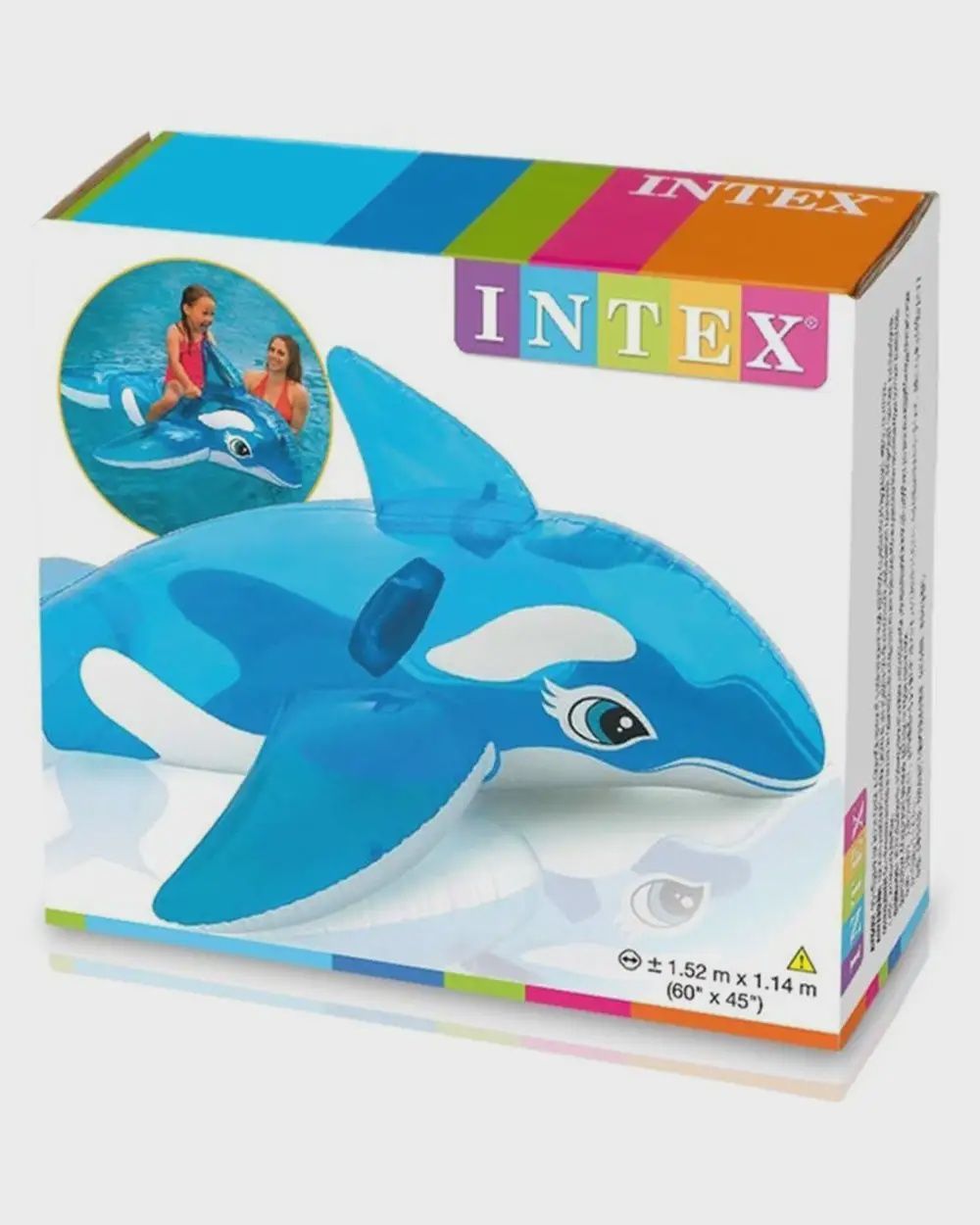 INTEX INFLATABLE - RIDER - LIL WHALE RIDE-ON - 60" x 45"