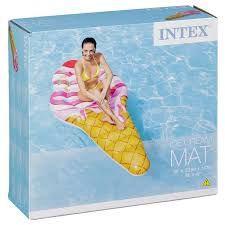 INTEX INFLATABLE - MATTRESS TYPE - ICE CREAM - 88" x 42"