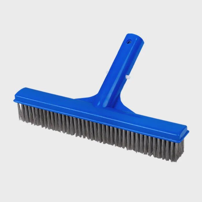 POOLINE BRUSH - 10" - W/ 5"" STAINLESS STEEL BRISTLES