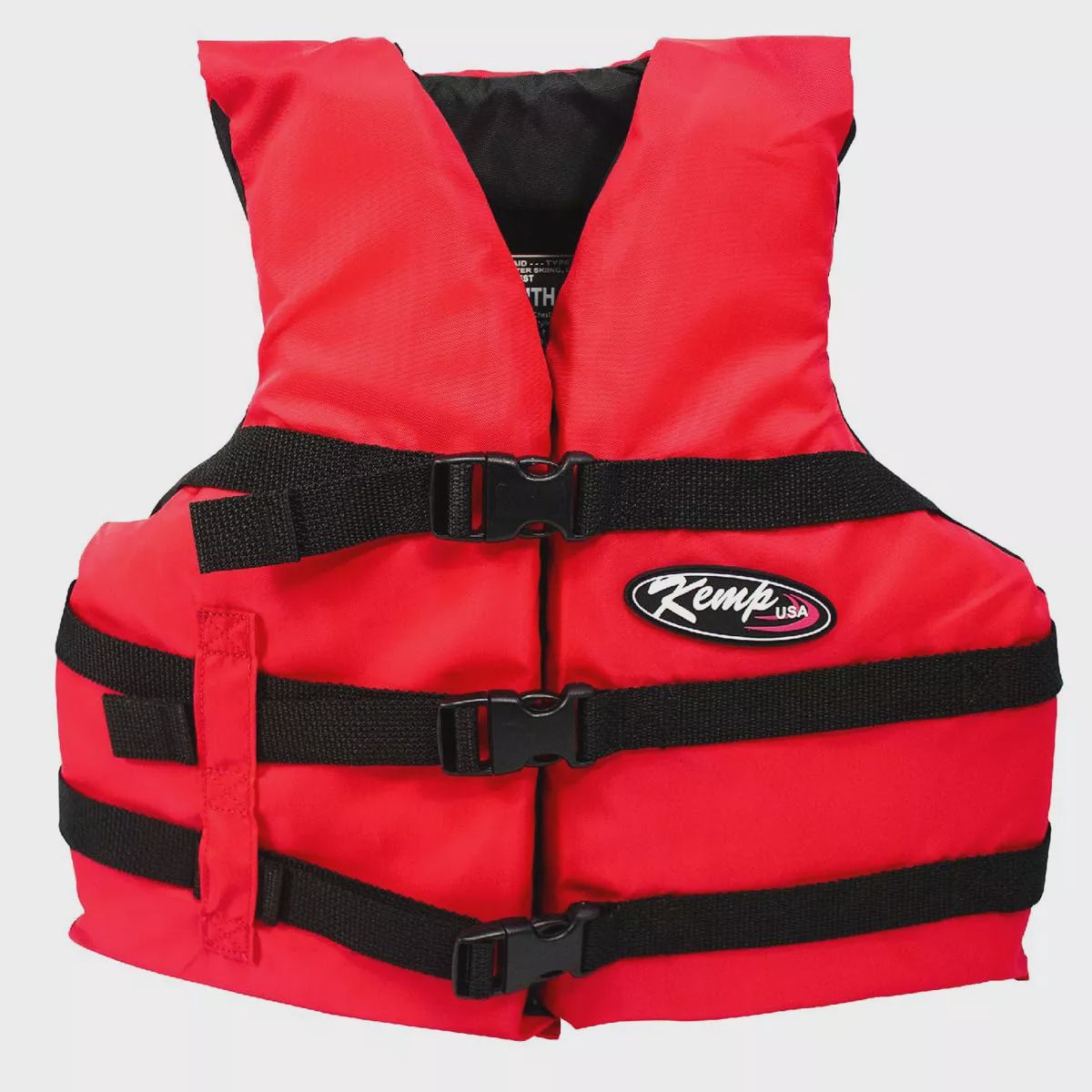 KEMP USA - CHILD LIFE VEST - RED &amp; BLACK