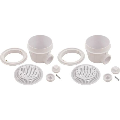 HAYWARD SUCTION OUTLET - 8" DIAMETER - 2" FIP (COMPLETE) (MAIN DRAIN)