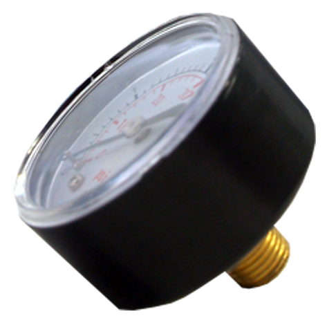 POOLINE PRESSURE GUAGE - BACK MOUNT