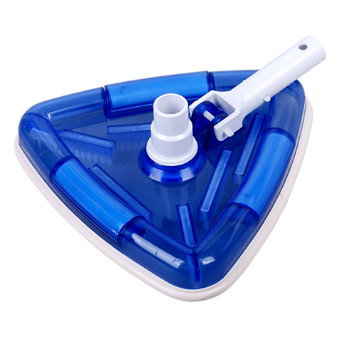 POOLINE VACUUM HEAD - TRIANGULAR SHAPED - SEE THRU DESIGN