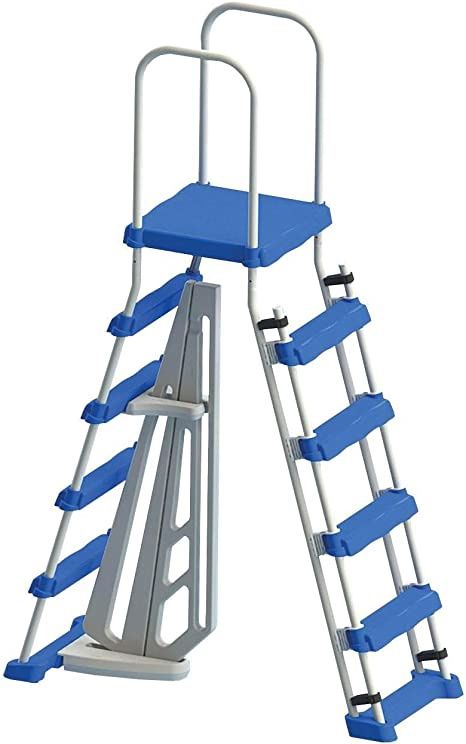POOLINE LADDER W/ BARRIER - A FRAME