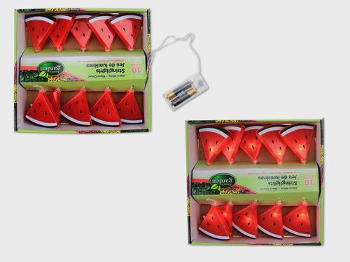 ANNIE'S GARDEN STRING LIGHTS - SUBMERSIBLE - 20 LED - WATERMELON