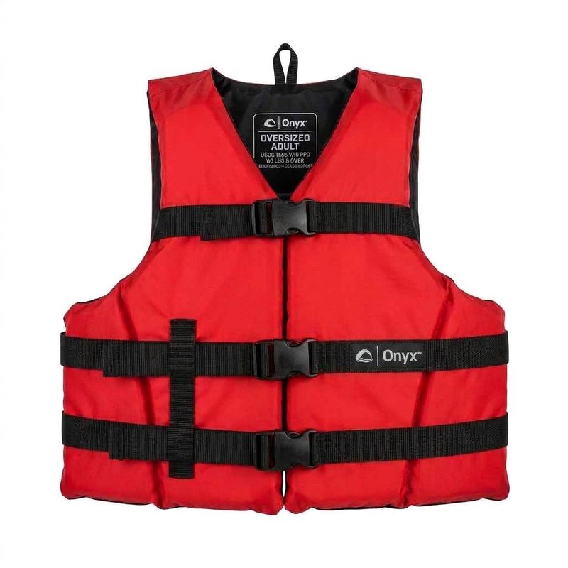 ONYX LIFE VEST - ADULT OVERSIZED - RED