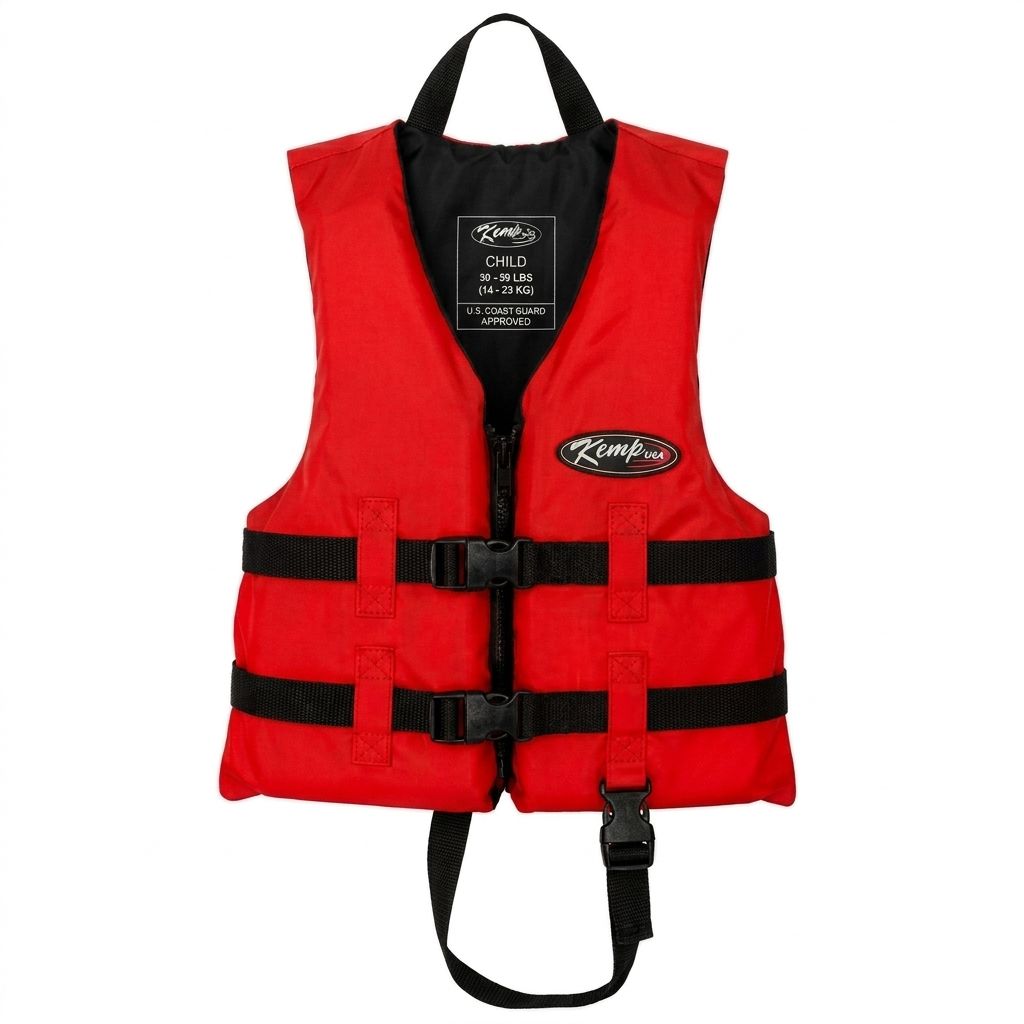 KEMP USA LIFE VEST - CHILD - RED