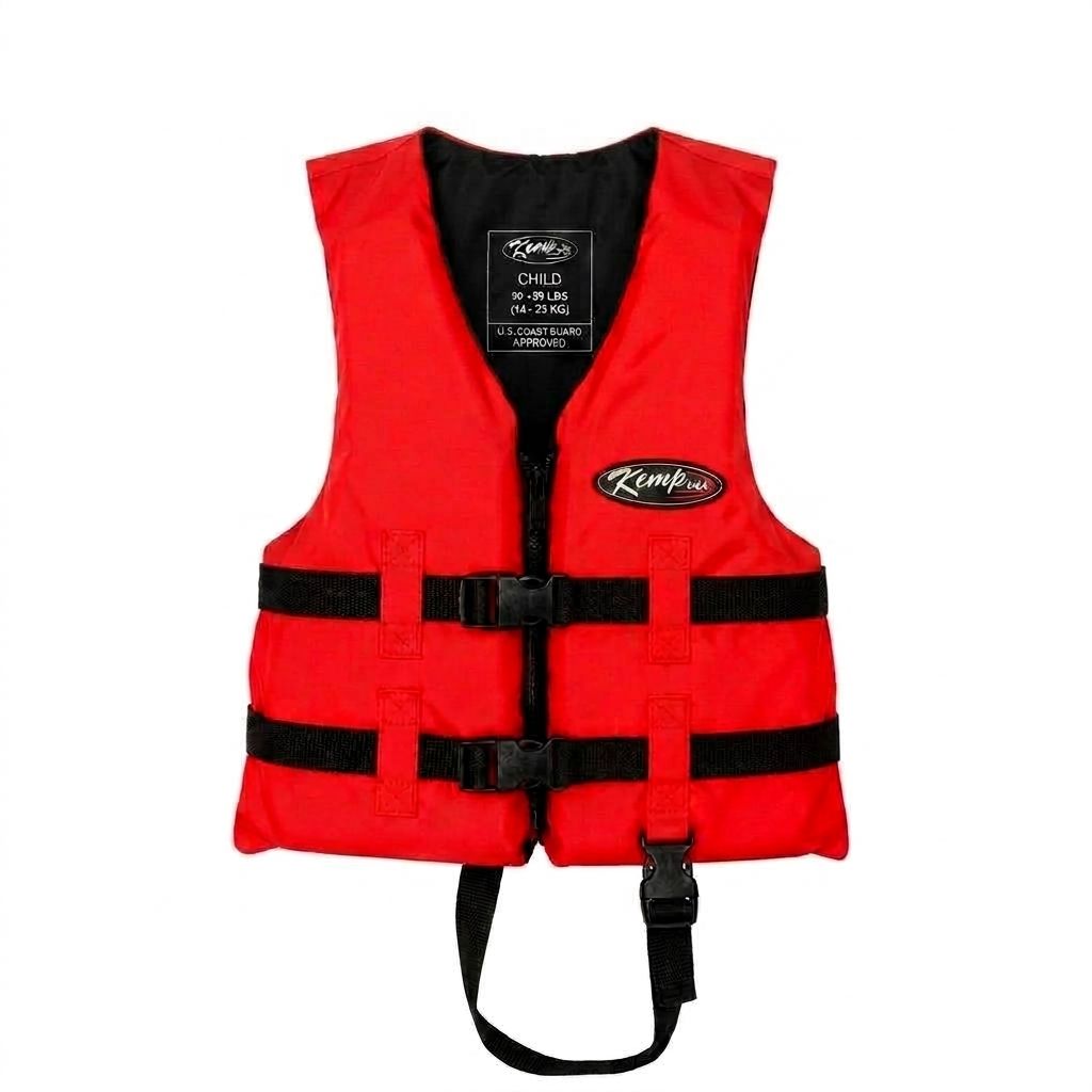 KEMP USA LIFE VEST - CHILD - RED