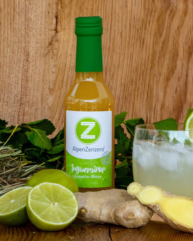 AlpenZenzero Limette-Minze 0,25 Liter