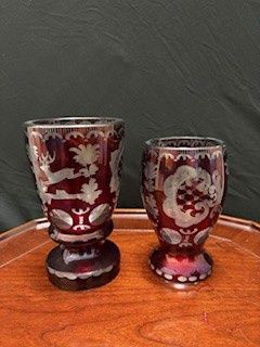 Vohenstrauss Alfred Taube Ruby Cut Crystal