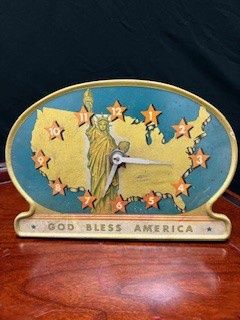 God Bless America Electric Clock