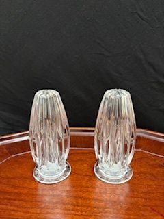 Mikasa Park Lane Crystal Salt and Pepper Shakers