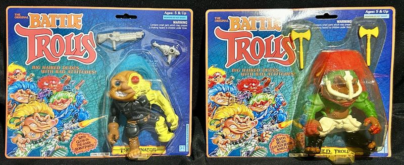 Vintage Hasbro Battle Trolls Action Figures